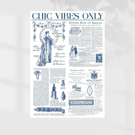 Chic Vibes Wrapping Sheets - 20 sheets - Dark Blue - Prismribbons