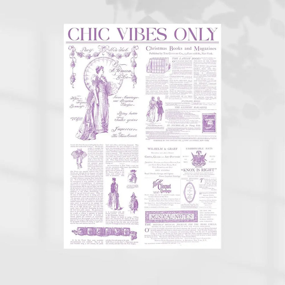 Chic Vibes Wrapping Sheets - 20 sheets - Purple - Prismribbons