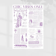 Chic Vibes Wrapping Sheets - 20 sheets - Purple - Prismribbons