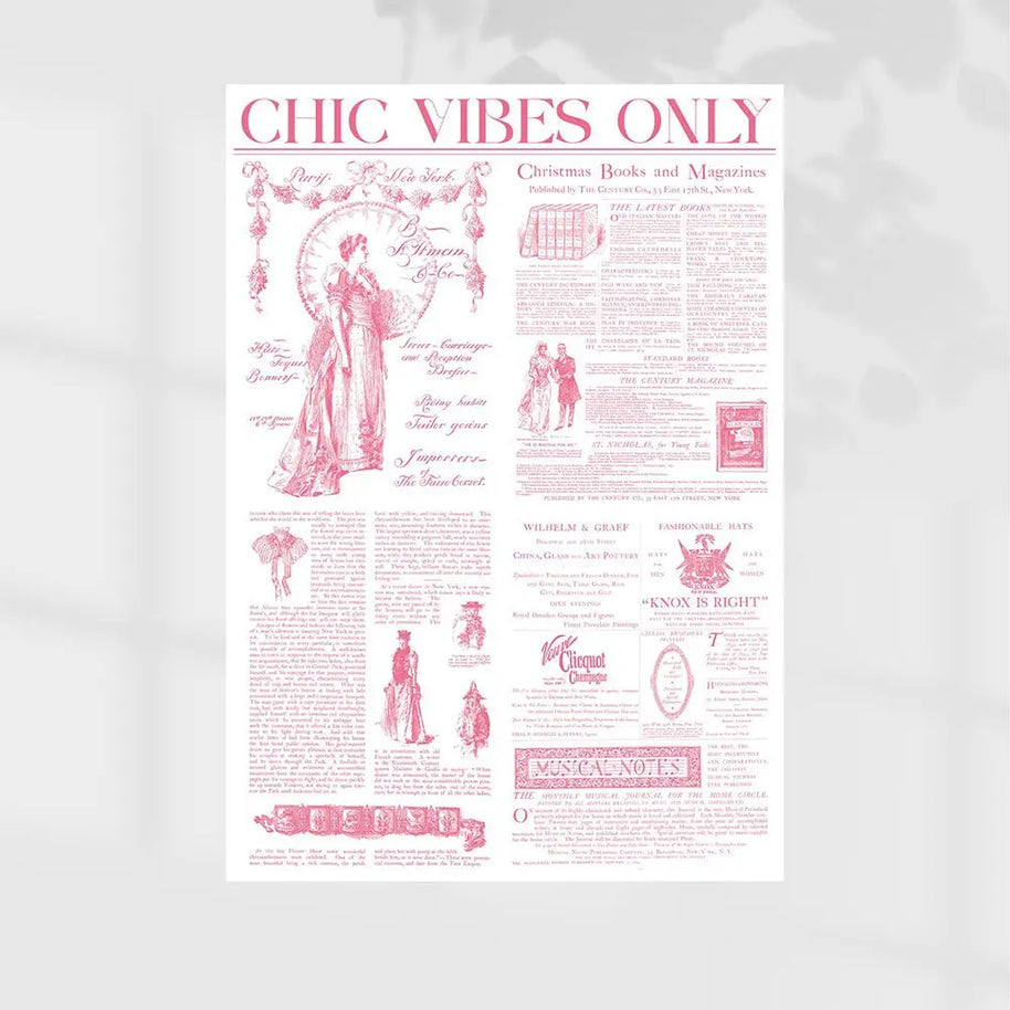 Chic Vibes Wrapping Sheets - 20 sheets - Pink - Prismribbons
