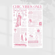Chic Vibes Wrapping Sheets - 20 sheets - Pink - Prismribbons