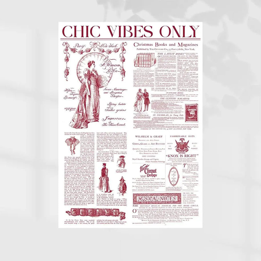 Chic Vibes Wrapping Sheets - 20 sheets - Maroon - Prismribbons