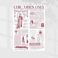 Chic Vibes Wrapping Sheets - 20 sheets - Maroon - Prismribbons
