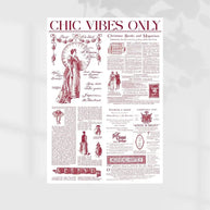 Chic Vibes Wrapping Sheets - 20 sheets - Maroon - Prismribbons