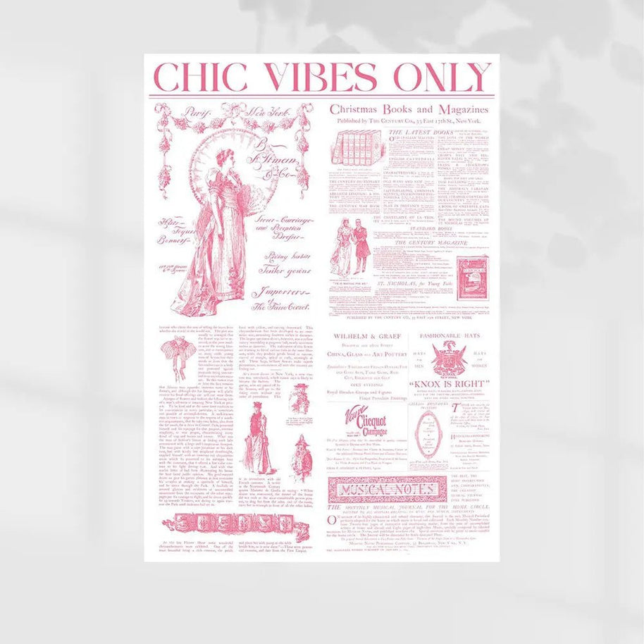 Chic Vibes Wrapping Sheets - 20 sheets - Pink - Prismribbons