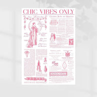 Chic Vibes Wrapping Sheets - 20 sheets - Pink - Prismribbons