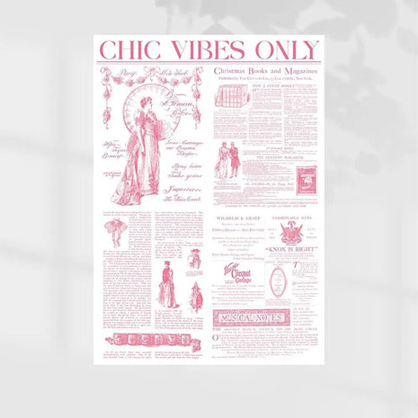 Chic Vibes Wrapping Sheets - 20 sheets - Pink - Prismribbons