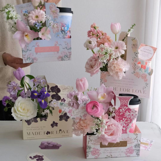 Floral Cup/Gift Holder Bags (5 pcs)