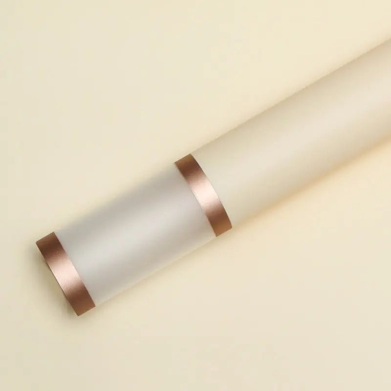 Double Gold Rim Wrapping Sheets - 20 sheets - Pale Yellow - Prismribbons