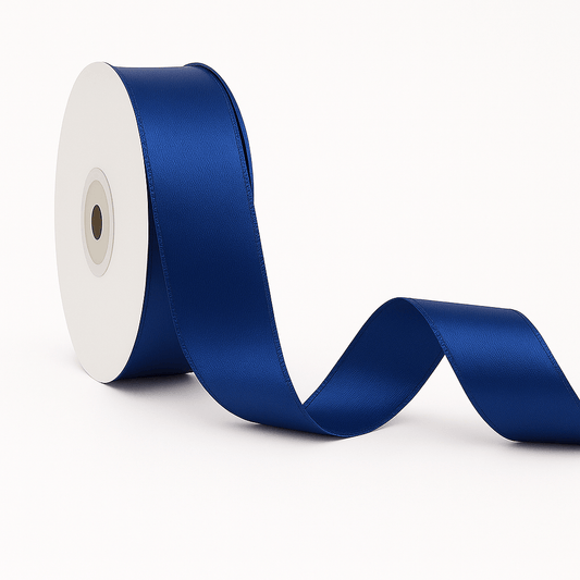 Double - sided Satin Ribbon - Navy Blue - Prismribbons