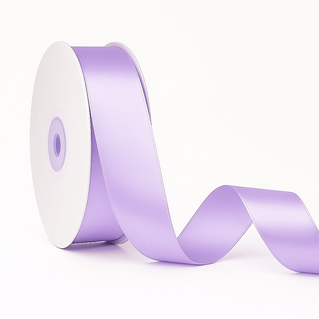 Double - sided Satin Ribbon - Purple - Prismribbons