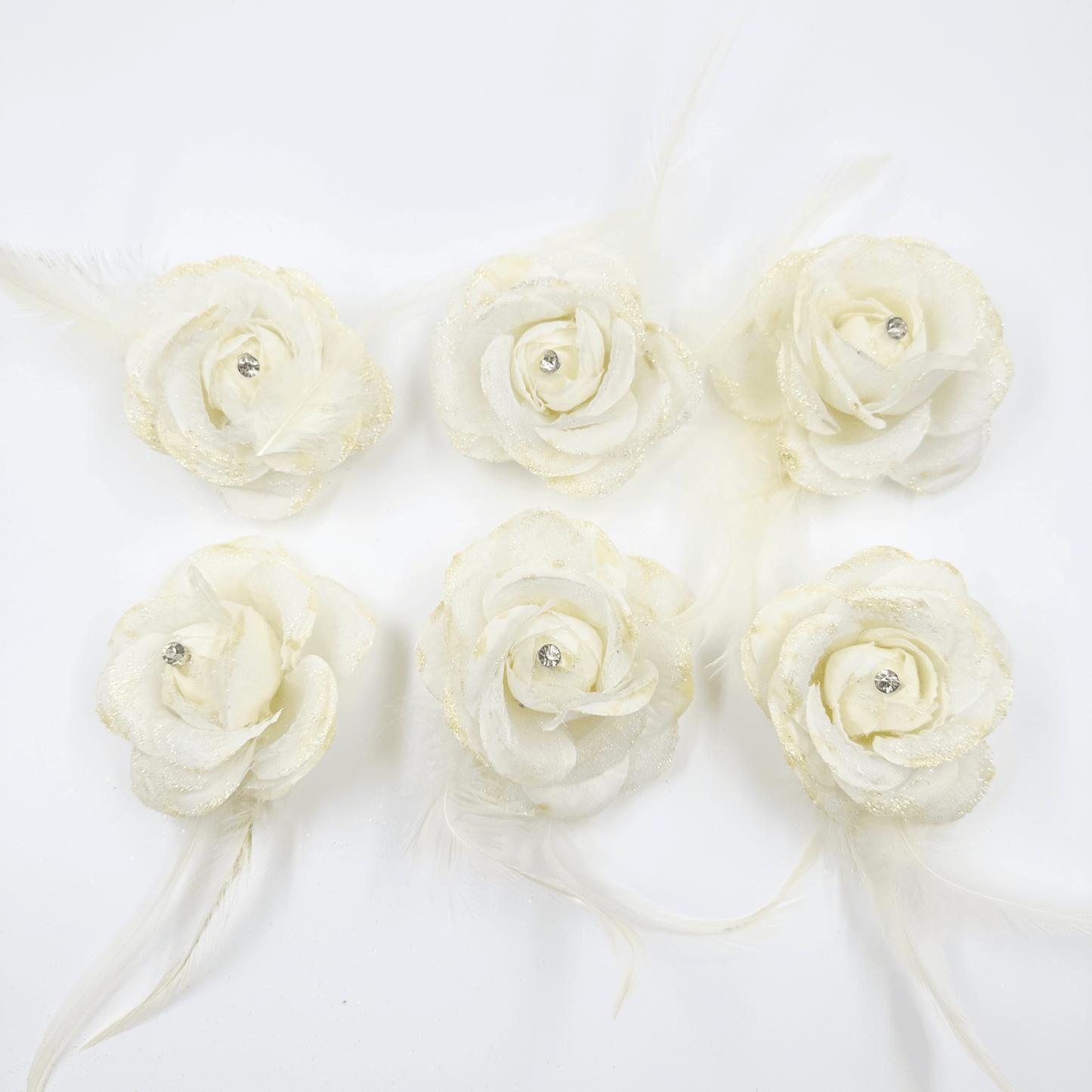 Fabric Flowers (pack of 10pcs) - Prismribbons