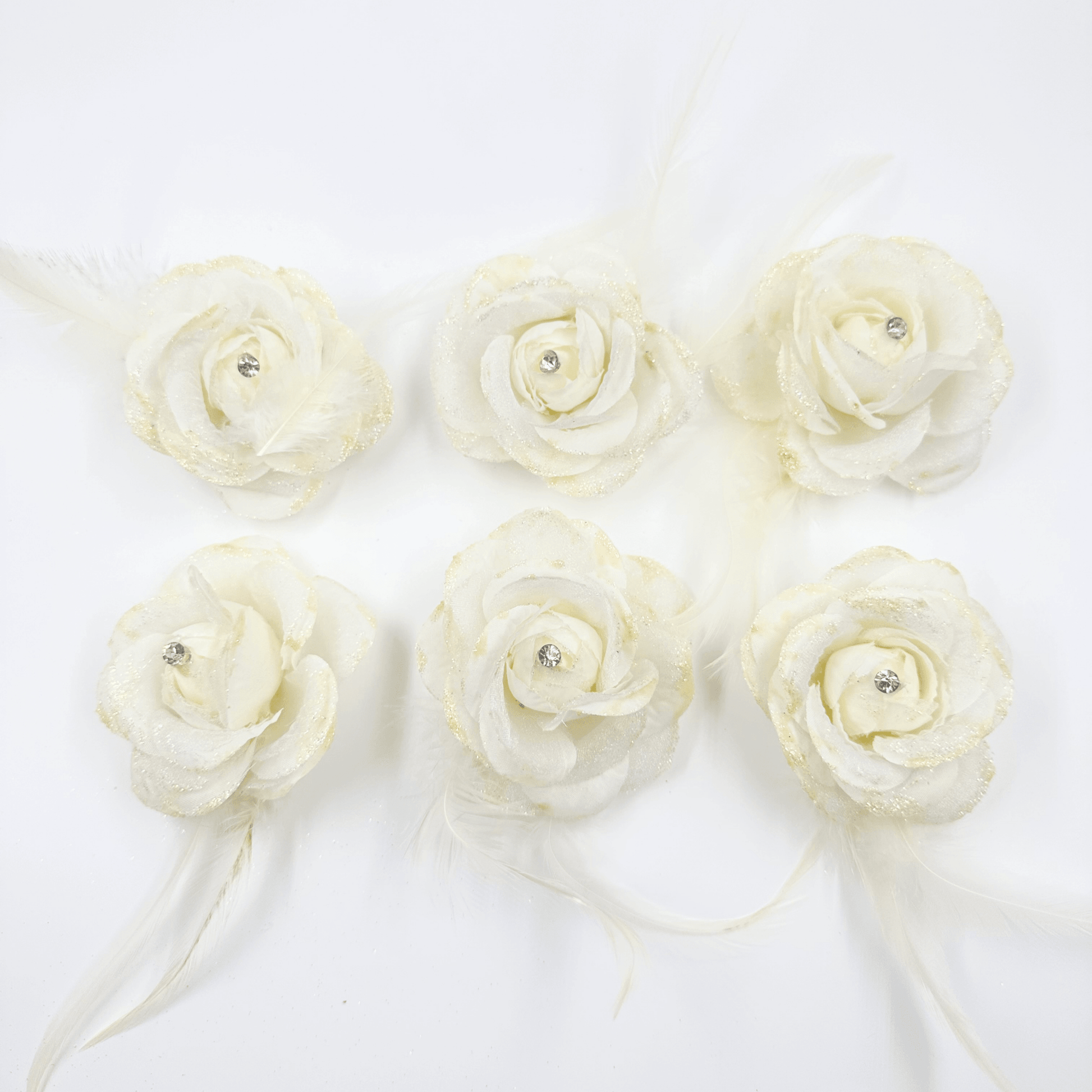 Fabric Flowers (pack of 10pcs) - Prismribbons