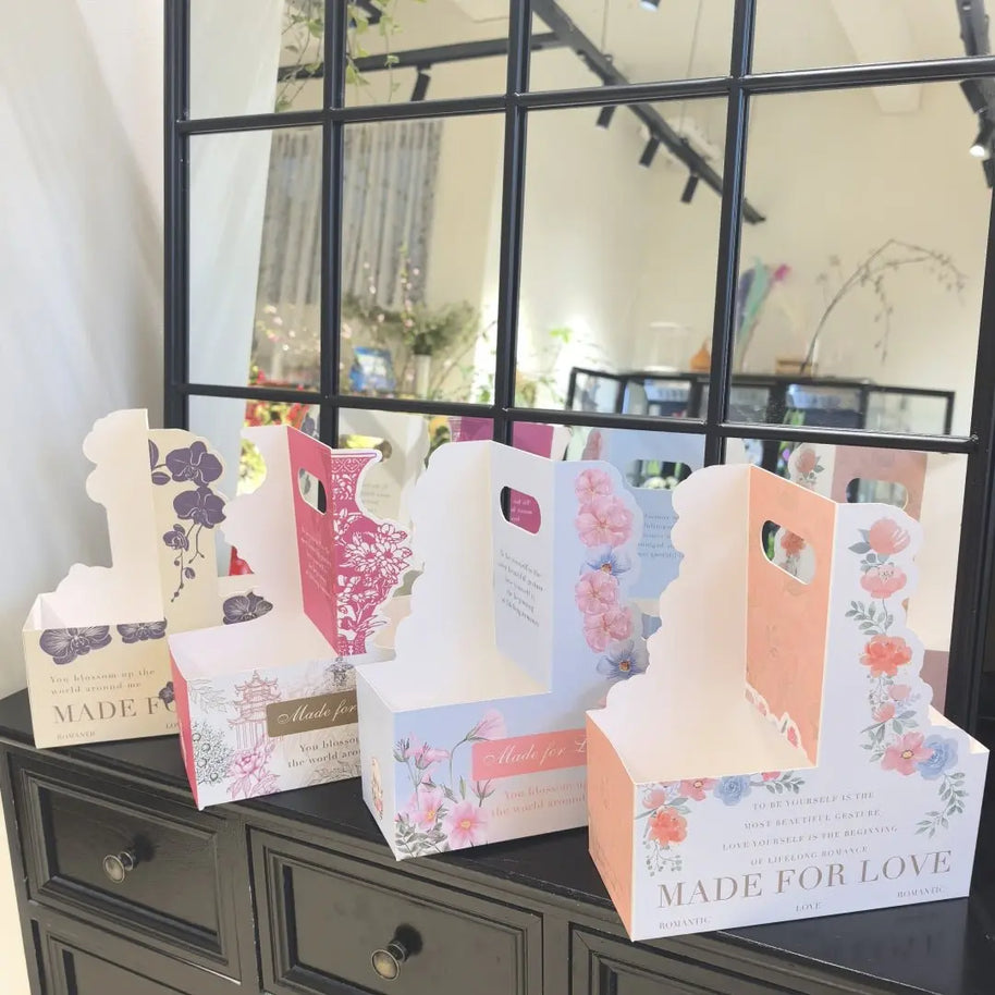 Floral Cup/Gift Holder Bags (5 pcs) - Prismribbons