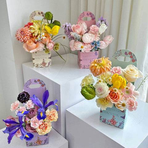 Garden Story Floral Carry Box - 5 pcs - Prismribbons