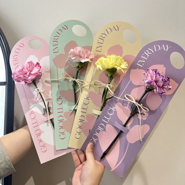 'Good luck Everyday' Flower card - 10pcs - Prismribbons