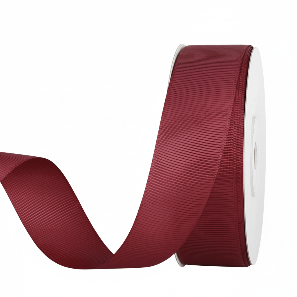 Grossgrain Ribbon - Maroon - Prismribbons