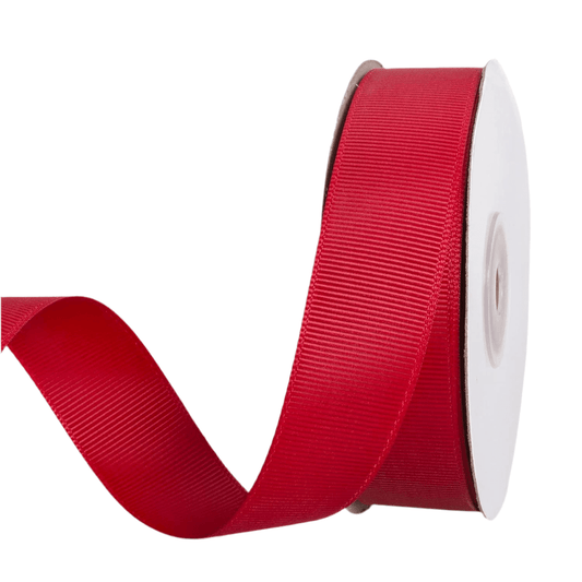 Grossgrain Ribbon - Red - Prismribbons