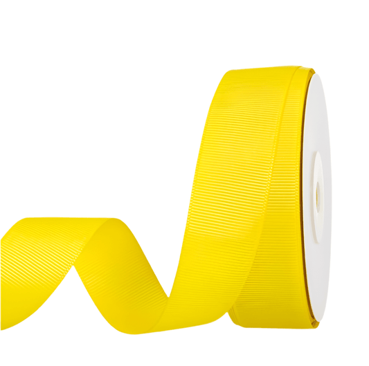 Grossgrain Ribbon - Yellow - Prismribbons