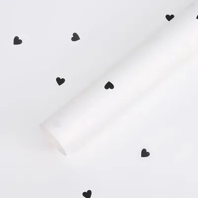 Heart Pattern Wrapping Sheets - 20 sheets - Prismribbons