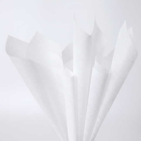 White tissue wrapping paper
