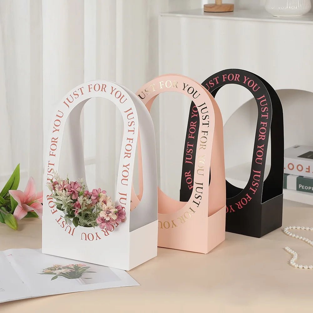 "Just For You" Flower Arrangement Bag (5pcs) - Prismribbons