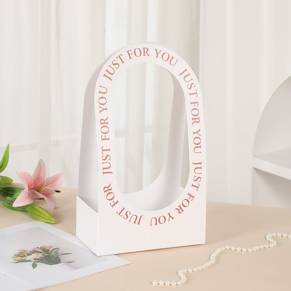 "Just For You" Flower Arrangement Bag (5pcs) - Prismribbons