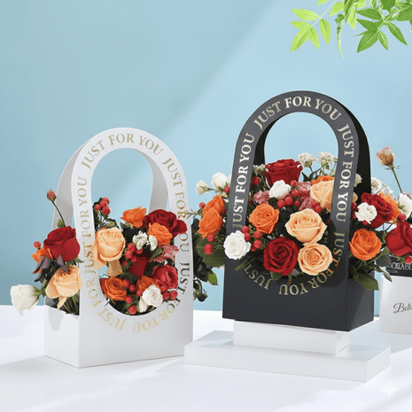 "Just For You" Flower Bouquet Bag (5pcs) - Assorted - Prismribbons