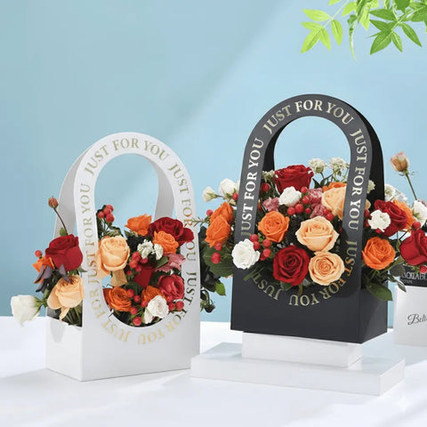"Just For You" Flower Bouquet Bag (5pcs) - Assorted - Prismribbons