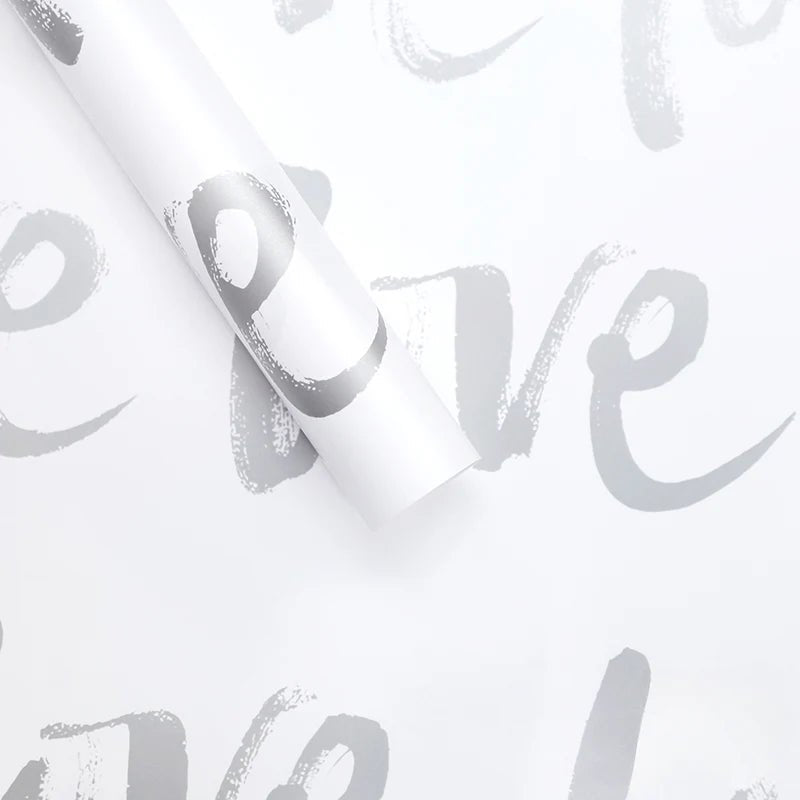 Love Bouquet Wrapping Sheet - White (20 sheets) - Prismribbons