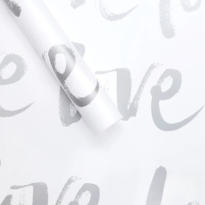 Love Bouquet Wrapping Sheet - White (20 sheets) - Prismribbons