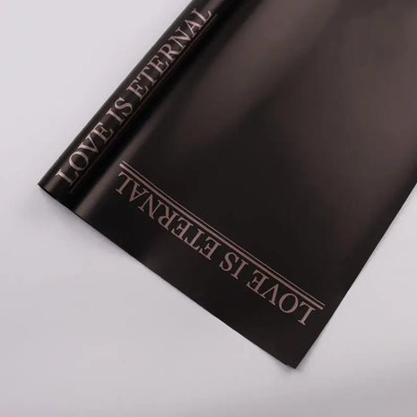Love is Eternal Wrapping Sheets - 20 sheets - Black - Prismribbons