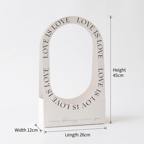 "Love is Love" Flower Bouquet Bag (10 pcs) - Prismribbons