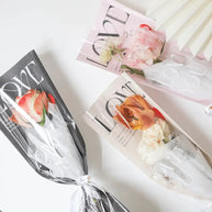 Love You Flower Sleeves (20 pcs) - Black - Prismribbons