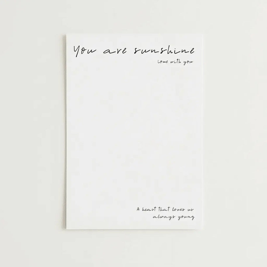 Minimal Line Art Wrapping Sheets - 20 sheets - You are sunshine - Prismribbons