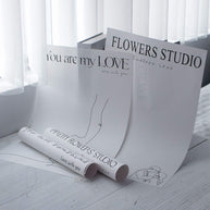 Minimal Line Art Wrapping Sheets - 20 sheets - You are my love - Prismribbons