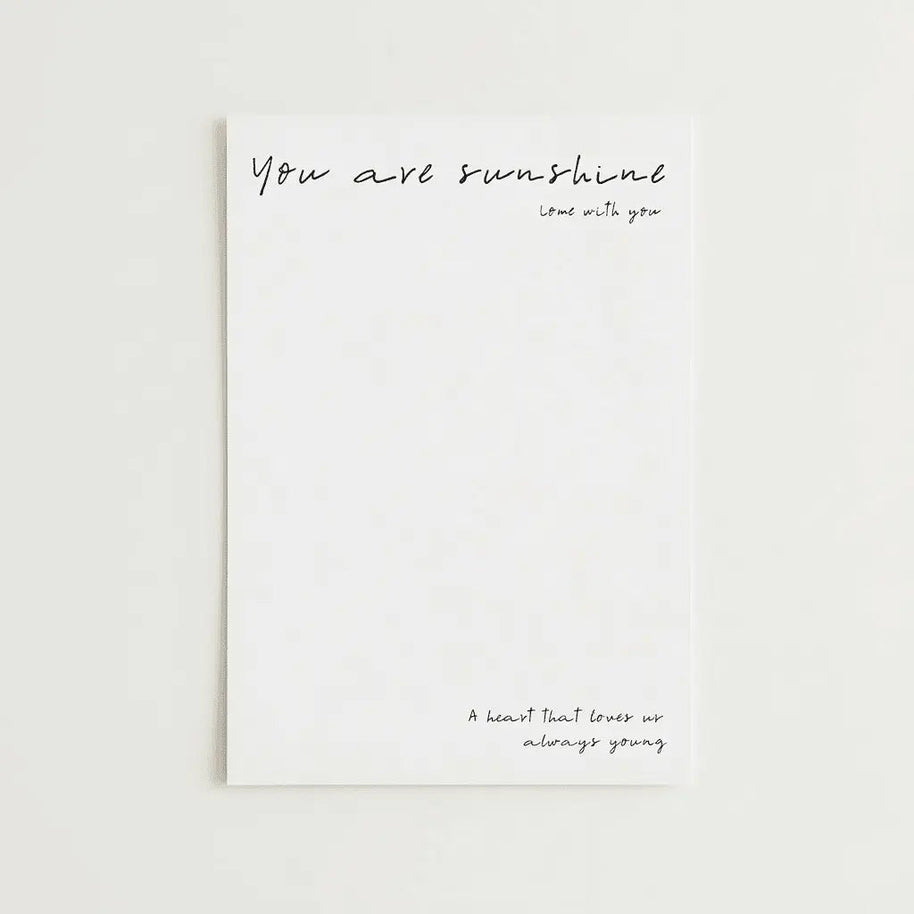Minimal Line Art Wrapping Sheets - 20 sheets - You are sunshine - Prismribbons