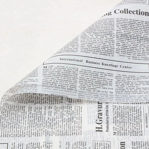 Newspaper Bouquet Wrapping Sheets (20 sheets) - Prismribbons