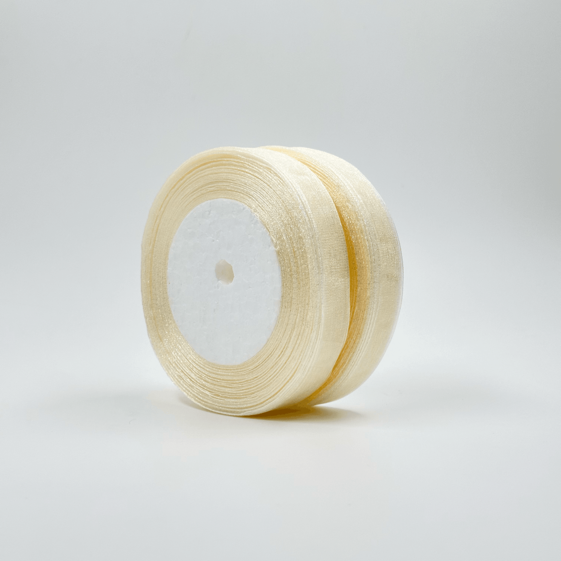 Organza Ribbon - Beige (0.5 inch) - Prismribbons