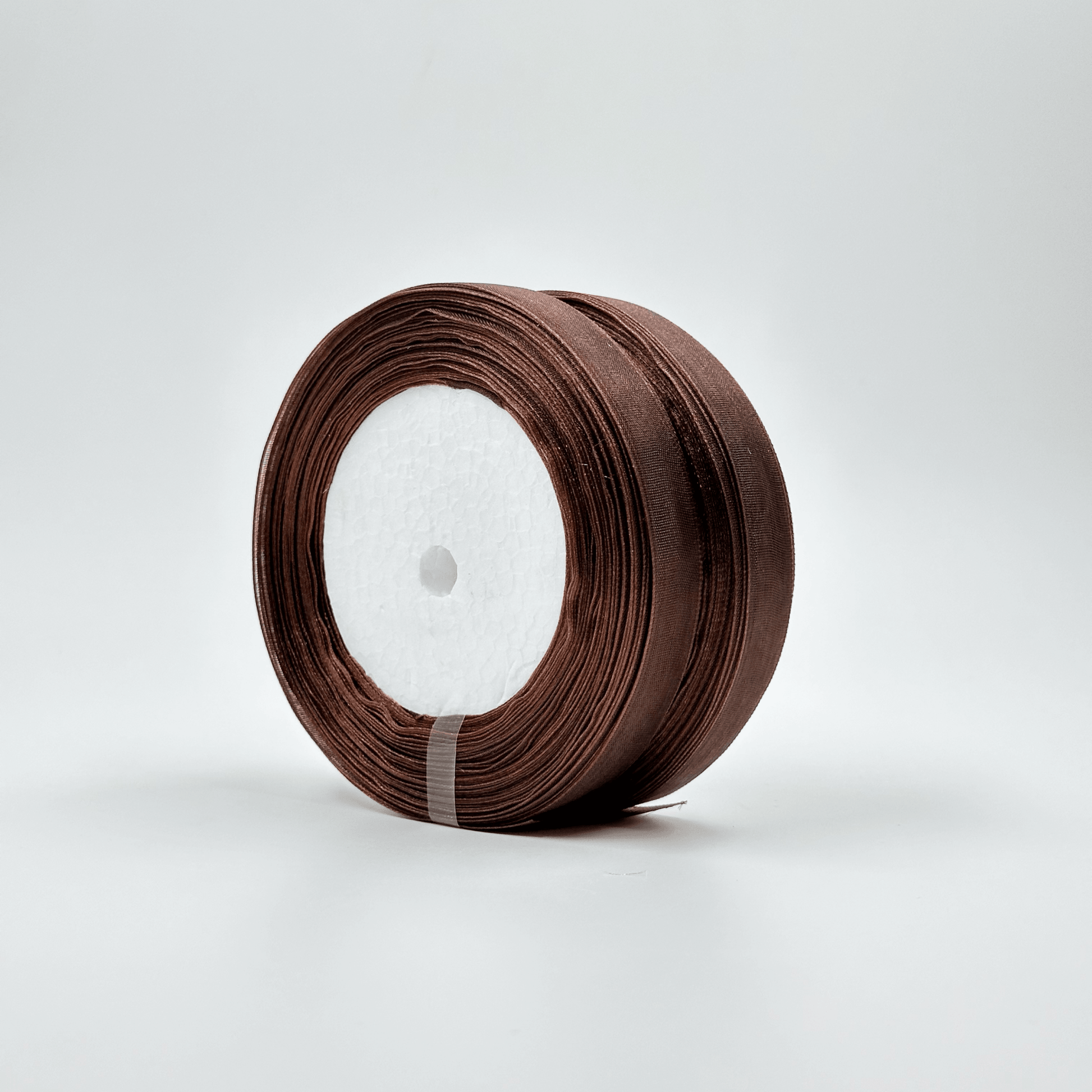 Organza Ribbon - Brown (0.5 inch) - Prismribbons