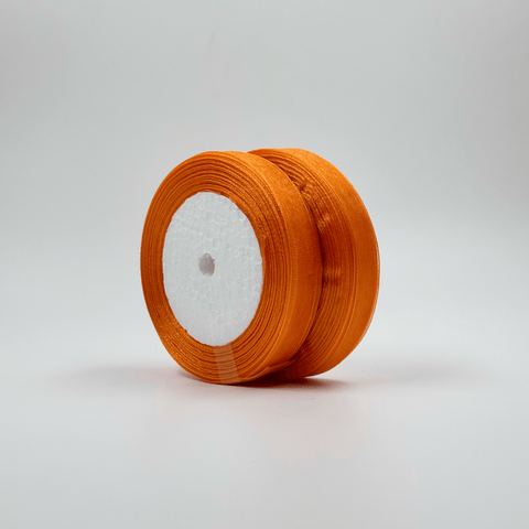 Organza Ribbon - Orange (0.5 inch) - Prismribbons