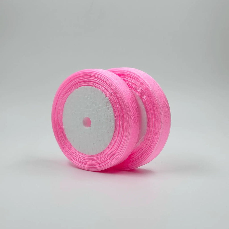 Organza Ribbon - Pink (0.5 inch) - Prismribbons