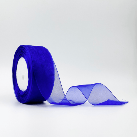 Organza Ribbon - Royal Blue (1.5 inch) - Prismribbons