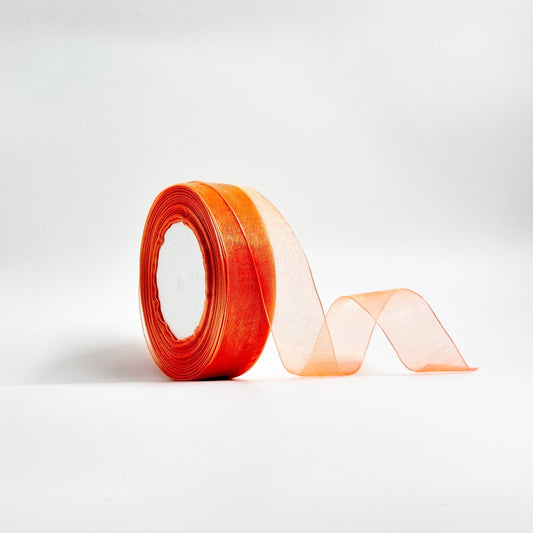 Organza Ribbon - Rust (1 inch) - Prismribbons