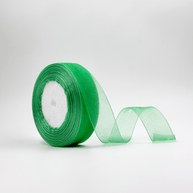 Organza Ribbon - Sea Green - (1 inch) - Prismribbons