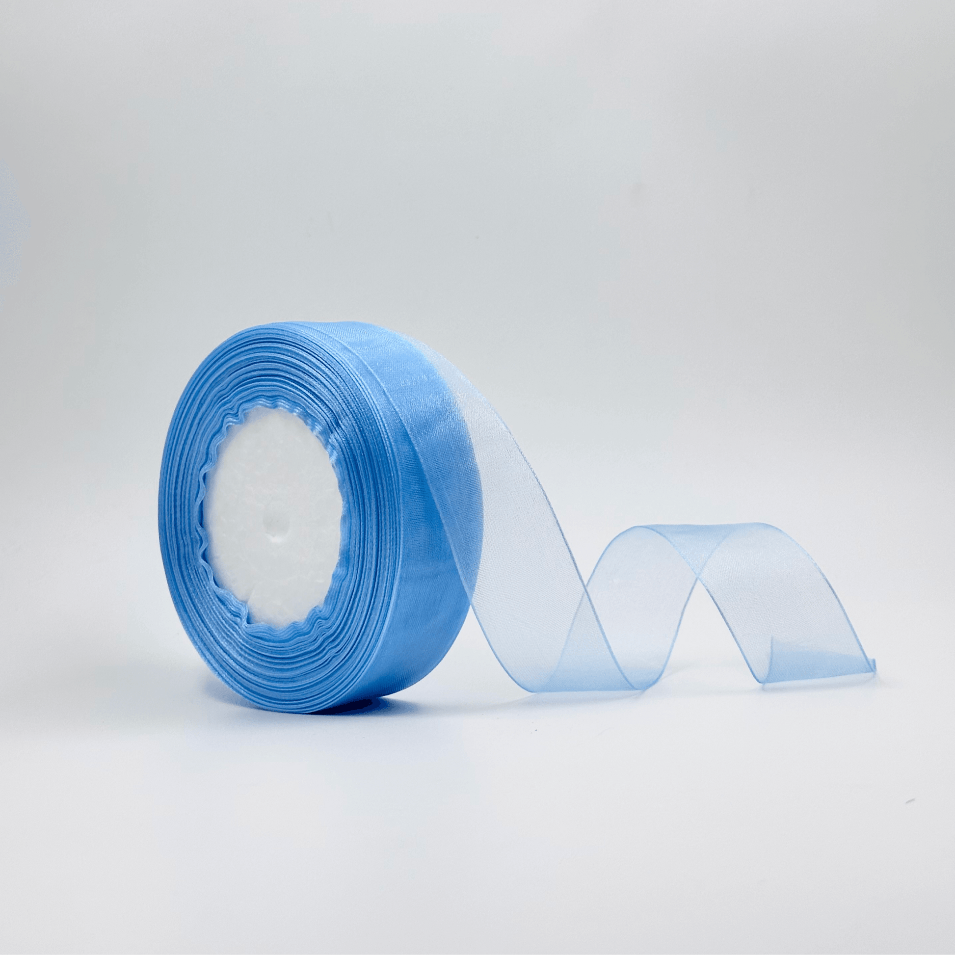 Organza Ribbon - Sky Blue (1 inch) - Prismribbons