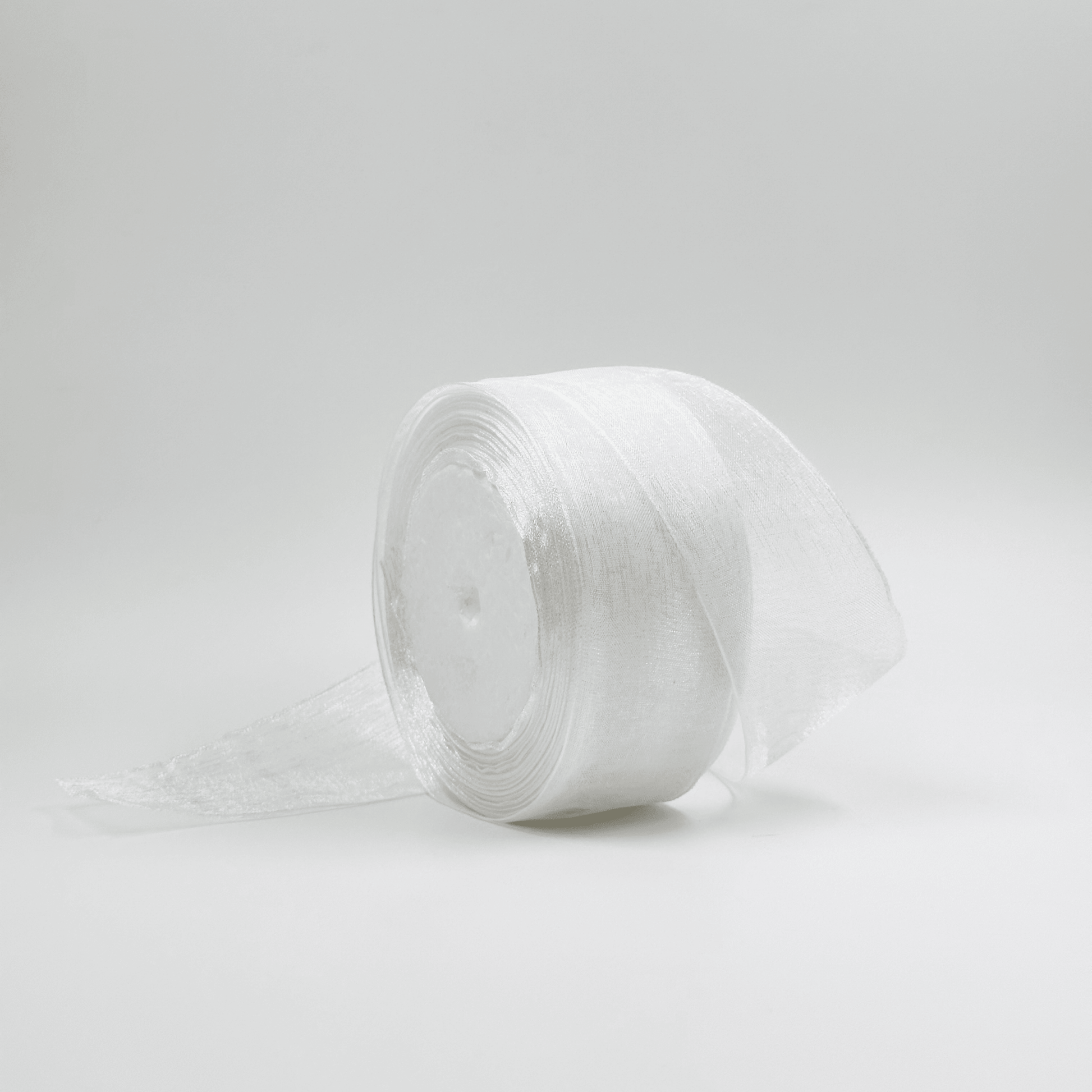 Organza Ribbon - White (1.5 inch) - Prismribbons
