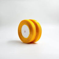 Organza Ribbon - Yellow (0.5 inch) - Prismribbons