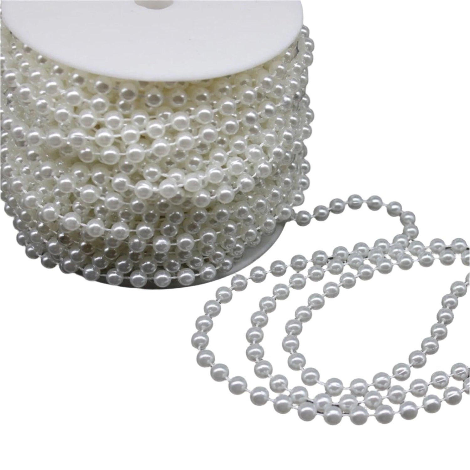 Pearl Bead Thread - White - Prismribbons