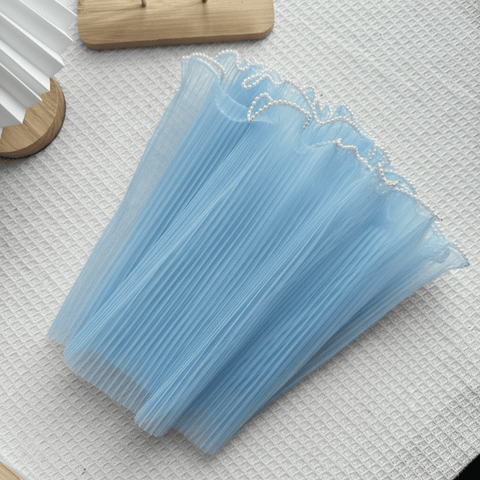 Pearl Mesh For Bouquets - Blue (3.5 meters) - Prismribbons